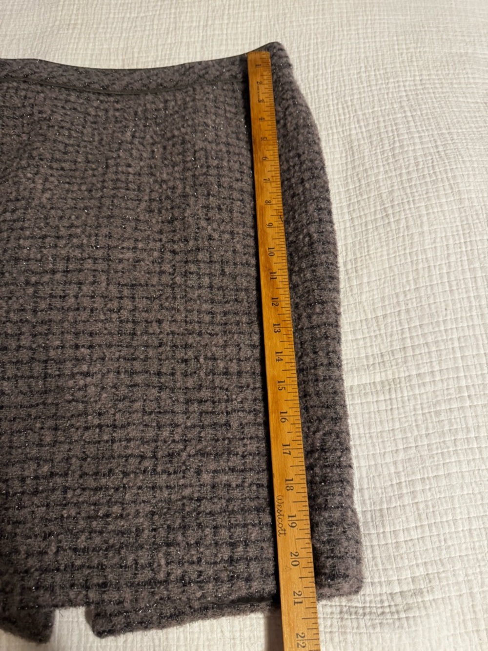 J Crew Women’s Wool Blend Size 4 #2 Pencil Skirt Winter Casual Travel - Picture 10 of 12